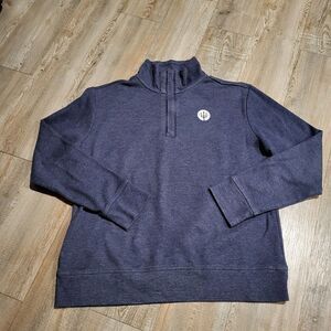 Gulf Shores Florida Trident Logo Quarter Zip Pullover Sweatshirt Mens Size Large